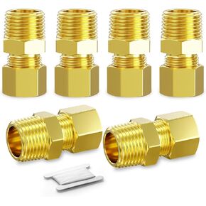 6 قطعة موصل اتحاد ضغط النحاس ، 1/2 "OD x 1/2" NPT وصلة أنابيب ذكر للنفط/المياه/الغاز in Kuwait