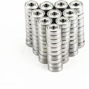608zz Bearings for Stunt Kick Scooter Inline Roller Skates Skateboard Children Waveboard Bicycle Drift Board 8x22x7mm(100pcs Carbon Steel) in Kuwait