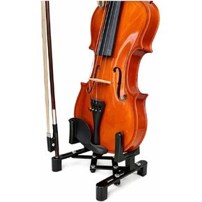 SODEF Folding Violin Stand Portable Tripod, Collapsible A-Frame, Secure Instrument Holder for Home, Studio, Travel, Black in Kuwait