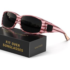 KALIYADI Polarized Sunglasses-Men Women Fit-Over-Glasses: Wrap Around Womens Sunglasses with UV400 for Driving Fishing Golf in Kuwait