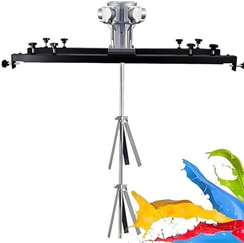 Pneumatic Agitator-Pneumatic Agitator Stirring Industrial Shaker Clamp Barrel Mixer Air Agitator Paint Mix Tool，with Adjustable Folding Propeller,（Size_Name,Small5cylinders） in Kuwait