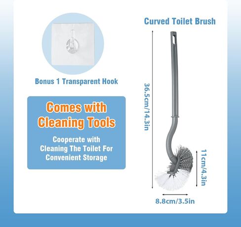 Toilet Plunger, High-Pressure Plungers for Bathroom, Toilet Brush and Plunger Set - Powerful Air Drain Unclogger & Heavy-Duty Clog Remover for Bathroom Drains, and Clogged Pipes in Kuwait