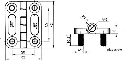 ملحقات سميكة من سبائك الزنك غير اللامعة CL209-3 قطعة واحدة قابلة للطي in Kuwait