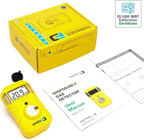 Oxygen Detector | OSHA Alarms | 2-Year Battery Life | 10ft Drop Test Pass | IP67 Waterproof | USA NIST Calibrated in Kuwait