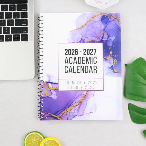 أعد تركيز المكتب الإبداعي ، 2025-2026 التقويم الأكاديمي ، وجهات النظر الشهرية والأسبوعية مع فتحات الوقت ، قائمة المهام (أسود) in Kuwait