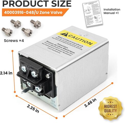 40003916-048 استبدال Powerhead، لصمام منطقة سلسلة V8043F، V8043F1036 V8043F1093 V8043F1028 V8043F1101 V8043F1051، رأس المحرك 24 فولت تيار متردد 50/60 هرتز مع مفتاح طرفي وطرف لولبي، مغلق عادة in Kuwait