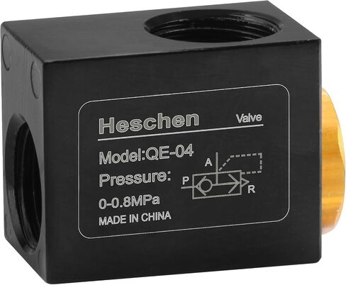 Heschen Pneumatic Quick Exhaust Valve QE-04 G1/2" Thread Pipe One Way Flow in Saudi Arabia