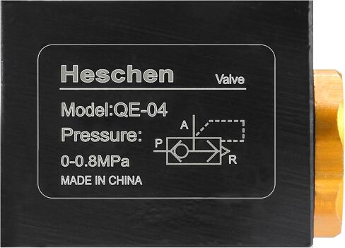 Heschen Pneumatic Quick Exhaust Valve QE-04 G1/2" Thread Pipe One Way Flow in Saudi Arabia