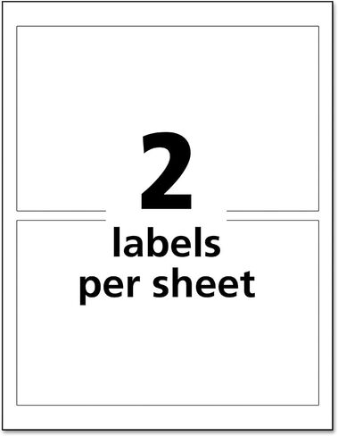 Avery-Dennison 60502 UltraDuty GHS Chemical Labels, White - 4.75 x 7.75 in. in Kuwait