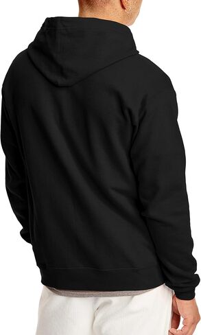 Hanes Mens Hoodie, Ecosmart Fleece Full-zip Zip-up Hooded Sweatshirt For Athletic-hoodies, Black, XX-Large US (Pack of 3) in Kuwait