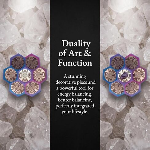 Mwo Tesla Polarizing Disk, Mwo Charging Disc Decorative Item, Water Energization & Harmonic Balancing, for Meditation and Relaxation, Boost Energy & Focus in Kuwait