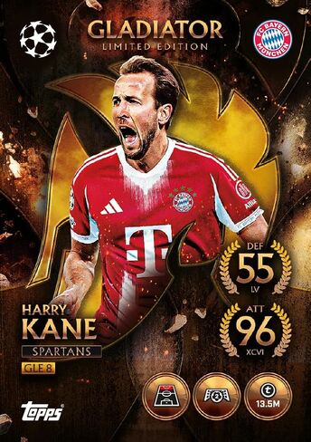 Topps UCC Match Attax 2025/26 - Mega Tin - Spartans - تحتوي على 45 بطاقة Match Attax بالإضافة إلى 3 بطاقات Gladiators LE حصرية. in Kuwait
