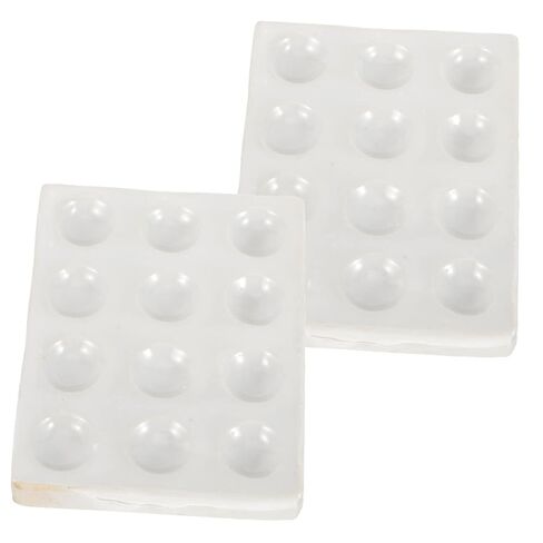 2 Pack Scientific Experiment Plates 12 Holes Porcelain Plate for Chemical Testing Multi-Hole Design in Saudi Arabia