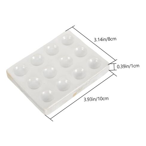 2 Pack Scientific Experiment Plates 12 Holes Porcelain Plate for Chemical Testing Multi-Hole Design in Saudi Arabia