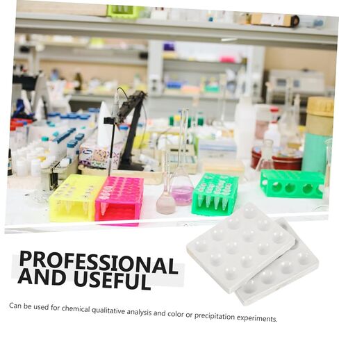 2 Pack Scientific Experiment Plates 12 Holes Porcelain Plate for Chemical Testing Multi-Hole Design in Saudi Arabia