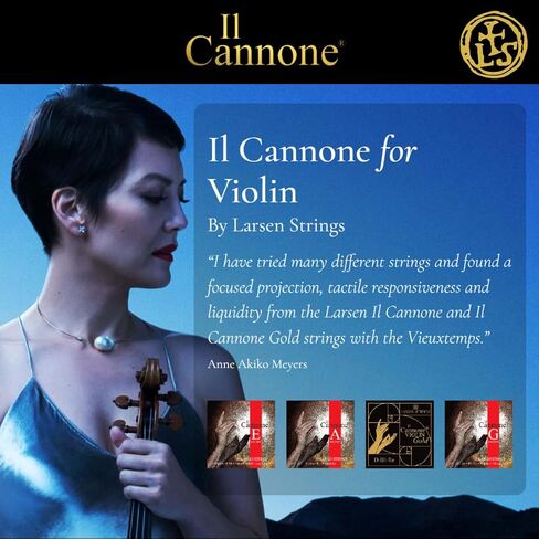 Larsen Il Cannone Violin Strings – Medium Tension Set with Warm & Broad A for Rich Warmth with Refined Power in Saudi Arabia