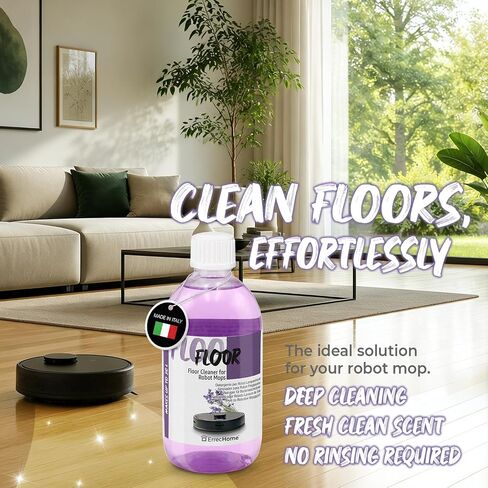ERRECOM Floor, Concentrated Cleaner for Robot Floor Mop 16 fl.oz (500ml) Bottle, 1:60 Dilution Makes Up to 8 Gallons in Kuwait