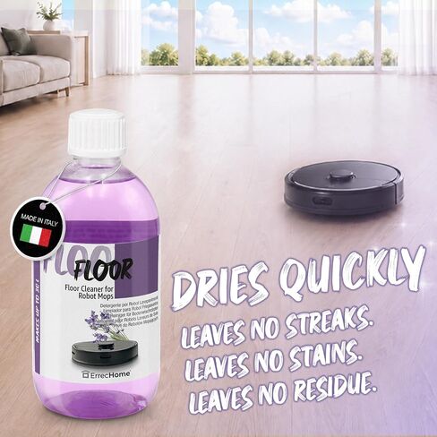 ERRECOM Floor, Concentrated Cleaner for Robot Floor Mop 16 fl.oz (500ml) Bottle, 1:60 Dilution Makes Up to 8 Gallons in Kuwait
