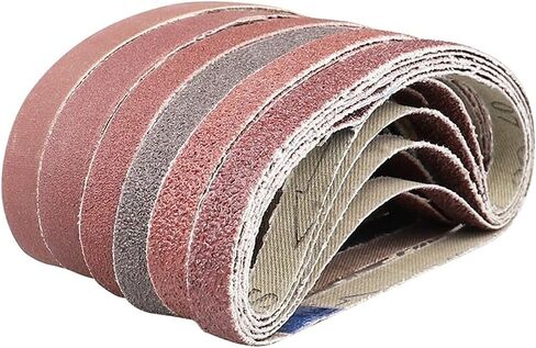10 pcs/set 520 * 20mm Sanding Belts Grits Sandpaper Abrasive Bands Belt Sander Polishing(80#) in Kuwait