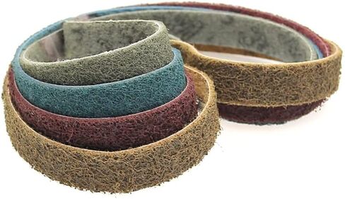 Non-woven Nylon Sanding Bands Coarse to Fine Fiber Abrasive Belts(Blue P400,760 * 40mm) in Kuwait