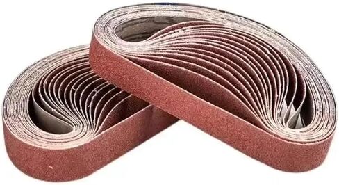 10Pcs 25x762mm Sanding Belt Wood 1" X 30" Aluminum Oxide Abrasive Band Screen Can Dry Wet Grinding For Metal(Grit 1000) in Kuwait