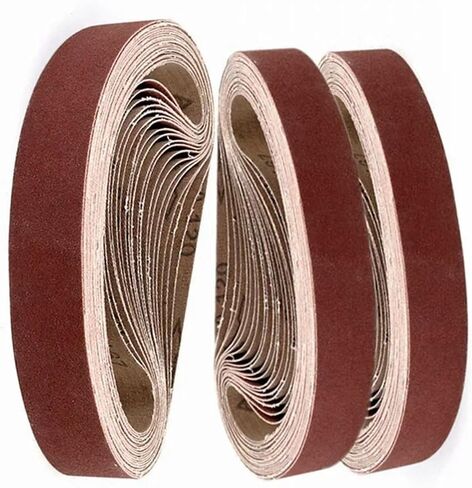 10Pcs 25x762mm Sanding Belt Wood 1" X 30" Aluminum Oxide Abrasive Band Screen Can Dry Wet Grinding For Metal(Grit 1000) in Saudi Arabia