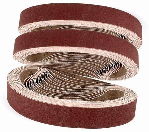 10Pcs 25x762mm Sanding Belt Wood 1" X 30" Aluminum Oxide Abrasive Band Screen Can Dry Wet Grinding For Metal(Grit 1000) in Saudi Arabia