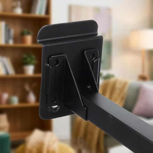 4 Pcs Guitar Wall Mount Heavy Duty Guitar Hanger with Slat Adapter 180° Adjustable Black Hook Stand for Acoustic Electric Bass Ukulele, Guitar Hooks for Wall Storage, 11x3.6x2.8 Inch in Kuwait
