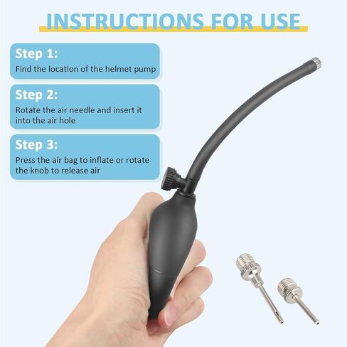 Football Helmet Inflation Pump and Inflation Needle Kit, for Schutt&Riddell Multifunctional Sports Helmet Air Pump in Kuwait