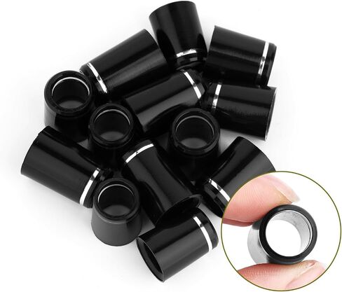 24pcs Black Golf Iron Ferrules, Tapered 0.335 & 0.355 & 0.370 Shafts Club Ferrules for Most Iron Shafts Golf Club Body Accessories for Custom Builds and Repairs in Saudi Arabia