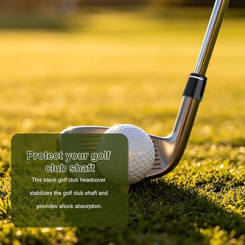 24pcs Black Golf Iron Ferrules, Tapered 0.335 & 0.355 & 0.370 Shafts Club Ferrules for Most Iron Shafts Golf Club Body Accessories for Custom Builds and Repairs in Saudi Arabia