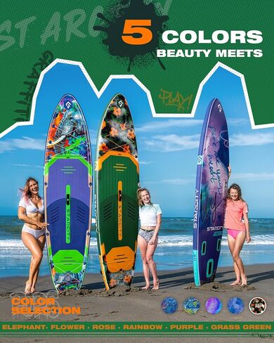 Starcity 11'6"x35"x6" Inflatable Stand Up Paddle Board, Extra Wide SUP Board for Stable Lake Paddling, 450 Pound Capacity Paddle Board for Beginners in Saudi Arabia