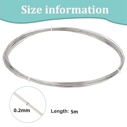 Nitinol Wire, Memory Nitinol Wire Trained Wire Nitinol Shape Memory Alloy for Research Labs Classroom Display 2.5mmx5m,0.2mmx5m in Kuwait