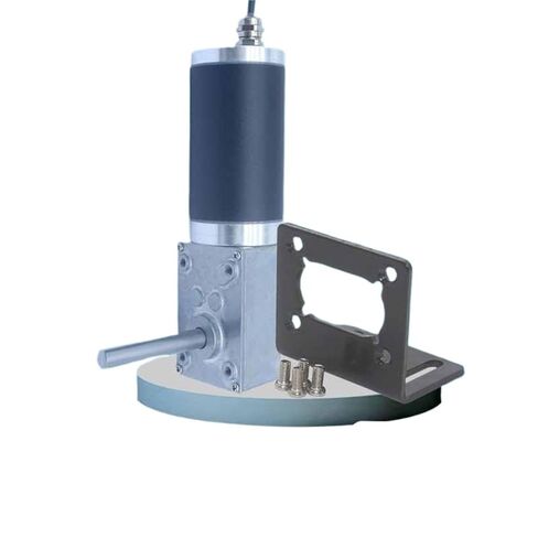 Underwater Robotic Waterproof Geared Motor IP68 Tubular Metal Gearbox Reducer Long axis Right Angle Worm Gear reductor(Motor,16R-24V) in Kuwait