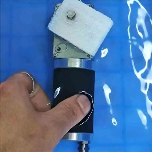 Underwater Robotic Waterproof Geared Motor IP68 Tubular Metal Gearbox Reducer Long axis Right Angle Worm Gear reductor(Motor,16R-24V) in Kuwait