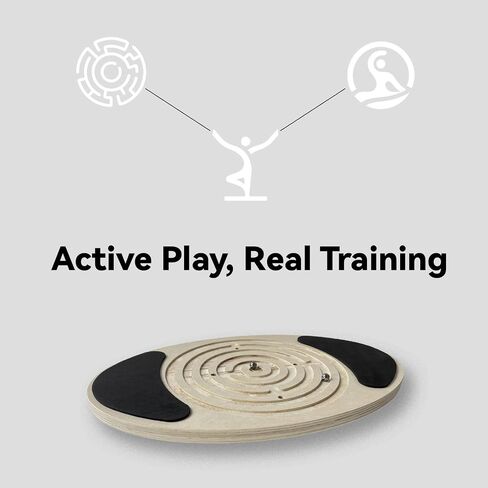 Balance Board with Maze for Kids & Adults – Rocker Wobble Disk Balance Board Game for Toddlers, Teens, Indoor Energy-Burning Play, Physical Therapy, Core Training & Coordination in Kuwait