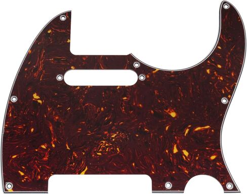Musiclily Pro 8-Hole Guitar Pickguard for New Version Tagima TW-55 Tele Style Electric Guitar, 3Ply Black in Kuwait