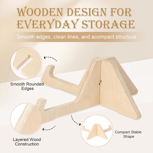 Wooden Balance Board Stand, Display Rack and Storage Holder for Balance Trainer and Wobble Board, Stable Organizer for Home Gym, Surf Training and Yoga Practice, 10 x 7.5 x 4 Inch in Kuwait