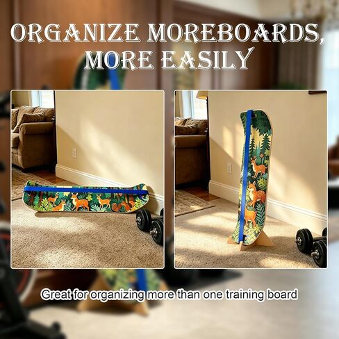 Wooden Balance Board Stand, Display Rack and Storage Holder for Balance Trainer and Wobble Board, Stable Organizer for Home Gym, Surf Training and Yoga Practice, 10 x 7.5 x 4 Inch in Kuwait