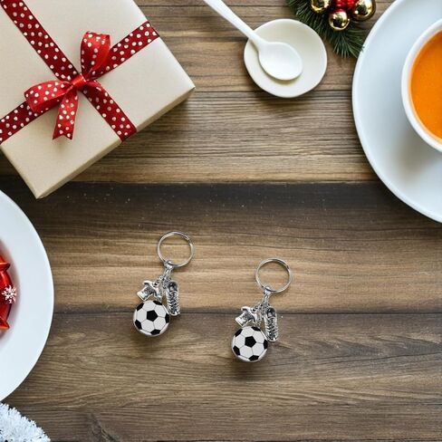 NOLITOY Soccer Keychain 12 Pack - Zinc Alloy Football Keychains for Boys Girls, 3D Sports Backpack Bag Charm Keyring, Soccer Party Favors Goodie Bag Fillers, Team Gifts for Kids Teens in Kuwait