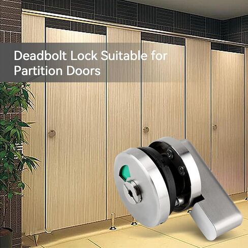 2 x Round Rosette Toilet Lock Rotary Latch, Rotary Knob, Bathroom Door Lock, Toilet Lock, Deadbolt Lock Privacy Lock, Locking and Lever for Displaying Privacy in Saudi Arabia