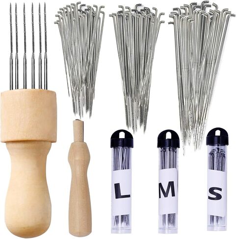 Mayboos 148Pcs Needle Felting Kit,Wool Felting Needles Tool, with 4 Sizes Felting Needles,Felting Pad for Beginner Professional in Saudi Arabia