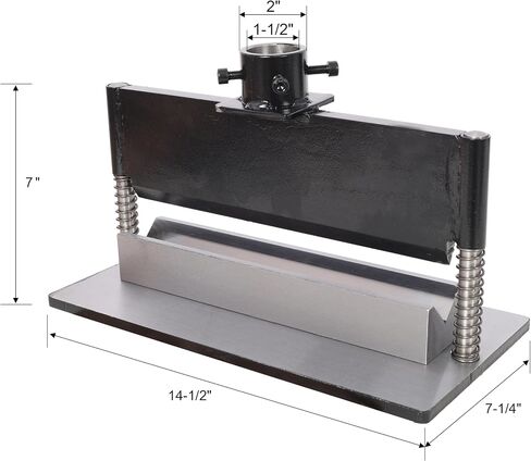 12" Press Brake Attachment for Hydraulic Shop Press | Bends 12" wide, 3/8" thick metal up to 90°. Fit 12/20 ton presses. Dual spring reset, V-die in Kuwait