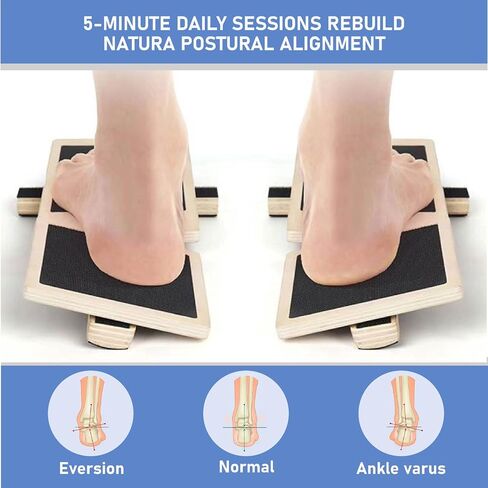 Ankle Balance Board for Stability & Strength – Foot & Ankle Trainer for Plantar Fasciitis Support, Sprained Ankle Recovery, Physical Therapy Equipment Kit with Exercise Book, Grip Sock & Carry Bag in Kuwait