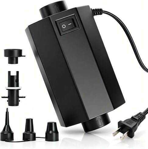 مضخة هواء كهربائية للنفخ، منفاخ نفخ سريع الملء، مضخة مدمجة AC110-120V للمراتب الهوائية والسرير وحمام السباحة يطفو على الماء in Kuwait