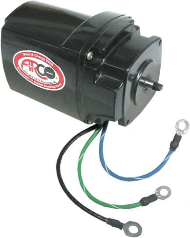 محرك Arco 6218 Tilt Trim Motor لـ Mercruiser I/O وMercury Outboard مع مضخة Oildyne، 12 فولت، طرف طرفي حلقي، أسود in Kuwait