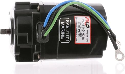 محرك Arco 6218 Tilt Trim Motor لـ Mercruiser I/O وMercury Outboard مع مضخة Oildyne، 12 فولت، طرف طرفي حلقي، أسود in Kuwait
