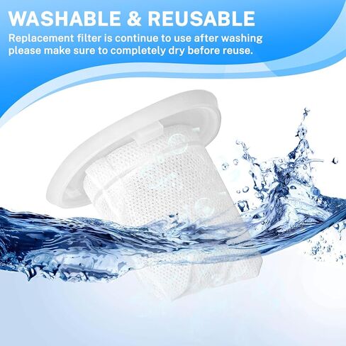 6 Packs HNVCF10 Filter Replacement for Black and Decker Dustbuster Hand Vacuum, Compatible with HNV215B12 HNVC215B10 HNVC115J06 HNVC115B22 HNVC220BCZ01 HNVC220BCP07 HNVC215BW52 HNVC115JB06 in Kuwait