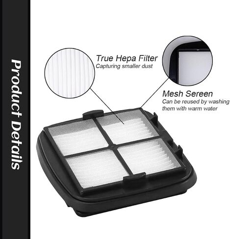 NKA 97D5 vacuum filter for bissell pet hair eraser vacuum filter Corded Handheld Vacuum 33A1, 35V4, 47R5 Series, Replace Part #2037416, 2031432 for bissell vac filter(4 Pack) in Kuwait