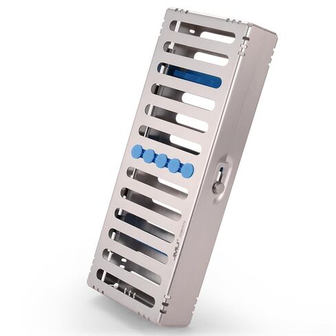 JMU Dental Sterilization Cassette for 7 Instruments, Hinge Design, Autoclave Instrument Cassette Rack in Saudi Arabia